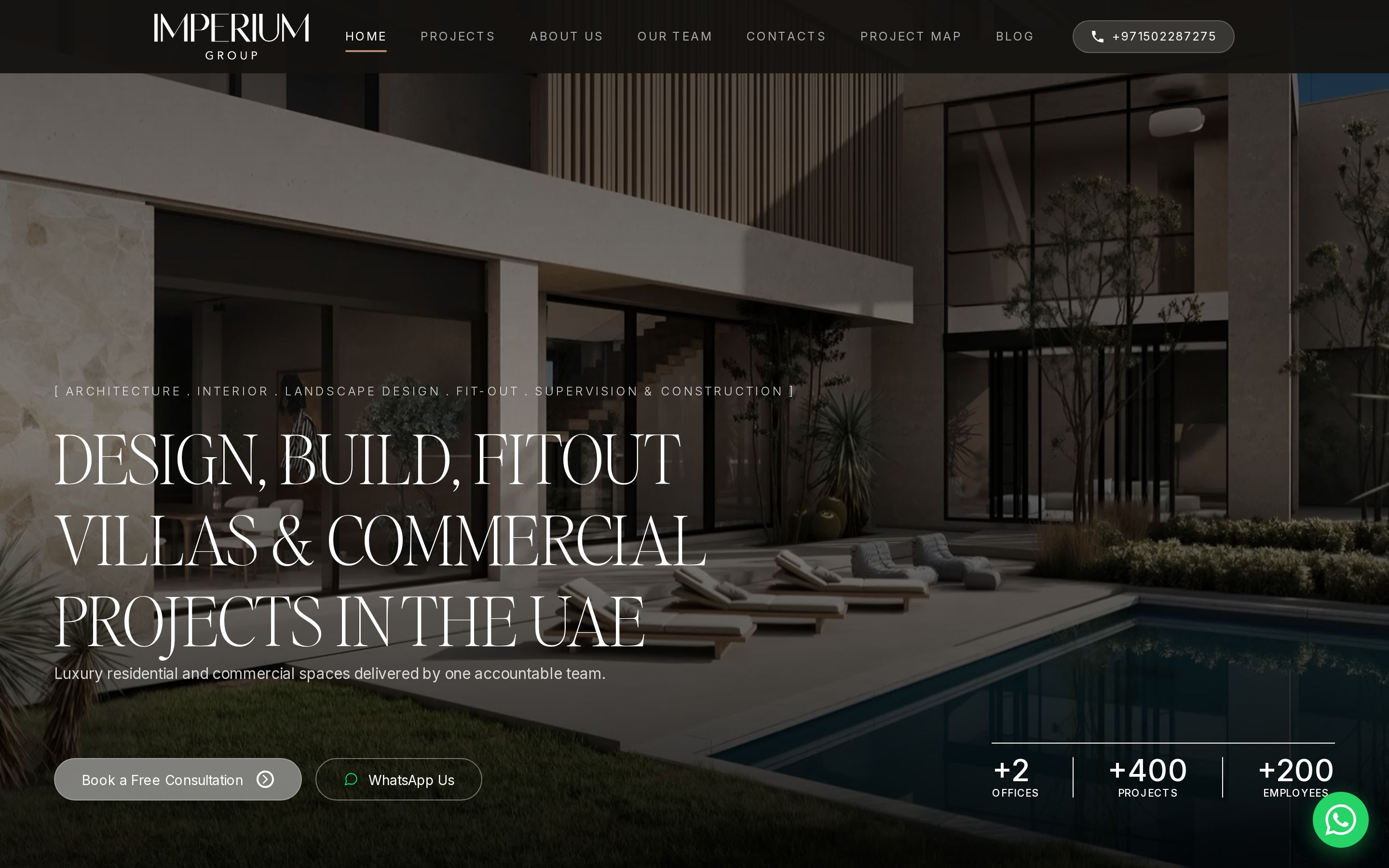Imperium Group — Luxury Architecture & Fit-Out Platform
